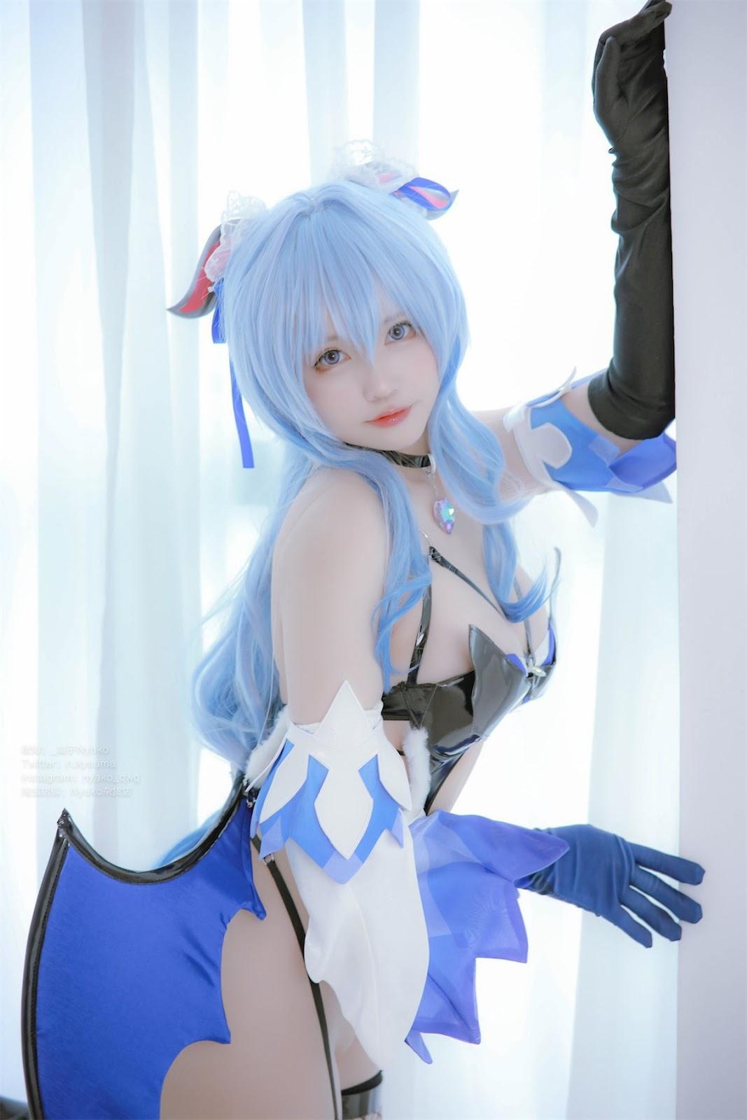 Cosplay Nyako喵子 原神 甘雨魅魔(29)