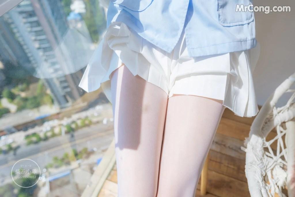 Coser@稚乖画册 Vol.001: 晴空01 白丝双马尾JK (79 photos)(31)