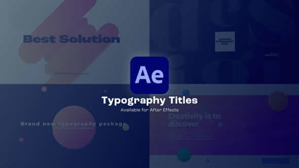 Typography Titles - VideoHive 47555486
