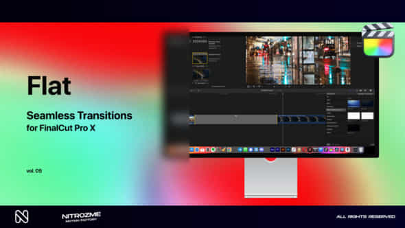 Flat Transitions - VideoHive 47985846