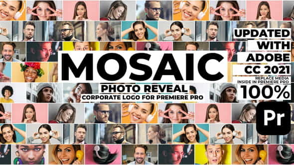 Mosaic Photo Reveal | Corporate - VideoHive 35550127