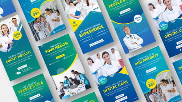 Medical Promo Stories Pack - VideoHive 36359244