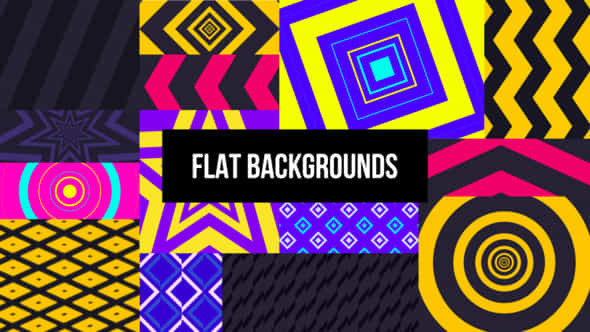 Flat Backgrounds For - VideoHive 34508369