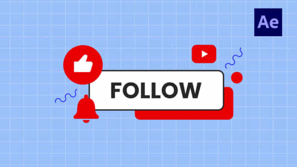 Social Media Subscribe Titles Ae - VideoHive 57698796