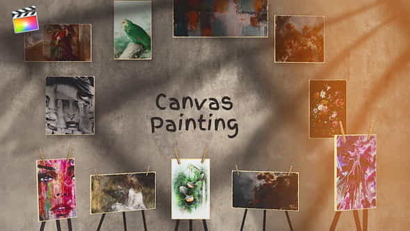 Canvas Painting Gallery - VideoHive 36491003