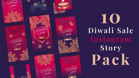 Diwali Sale Instagram Stories - VideoHive 34138196