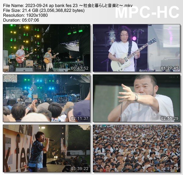[TV-Variety] ap bank fes ’23 〜社会と暮らしと音楽と〜 (U-NEXT 2023.09.24)