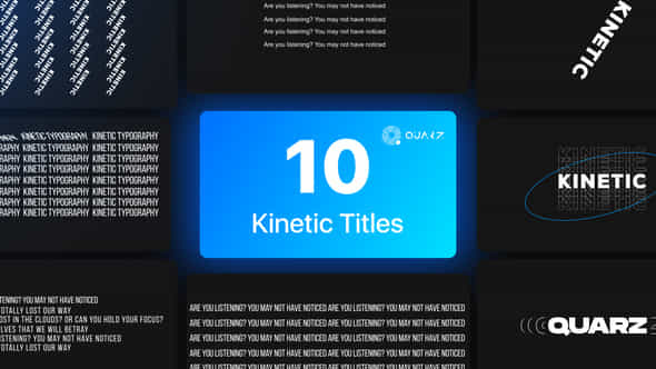 Kinetic Titles - VideoHive 44614433