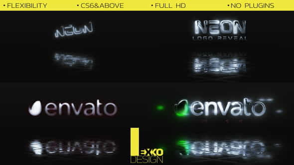 Neon Logo Reveal - VideoHive 23518201