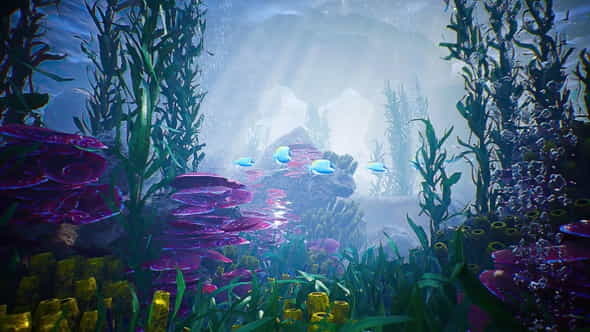 Ocean Underwater Scene HD - VideoHive 28698913
