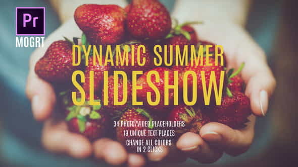 Summer Dynamic Slideshow MOGRT - VideoHive 26170518