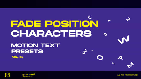 Characters Motion Text - VideoHive 45757029