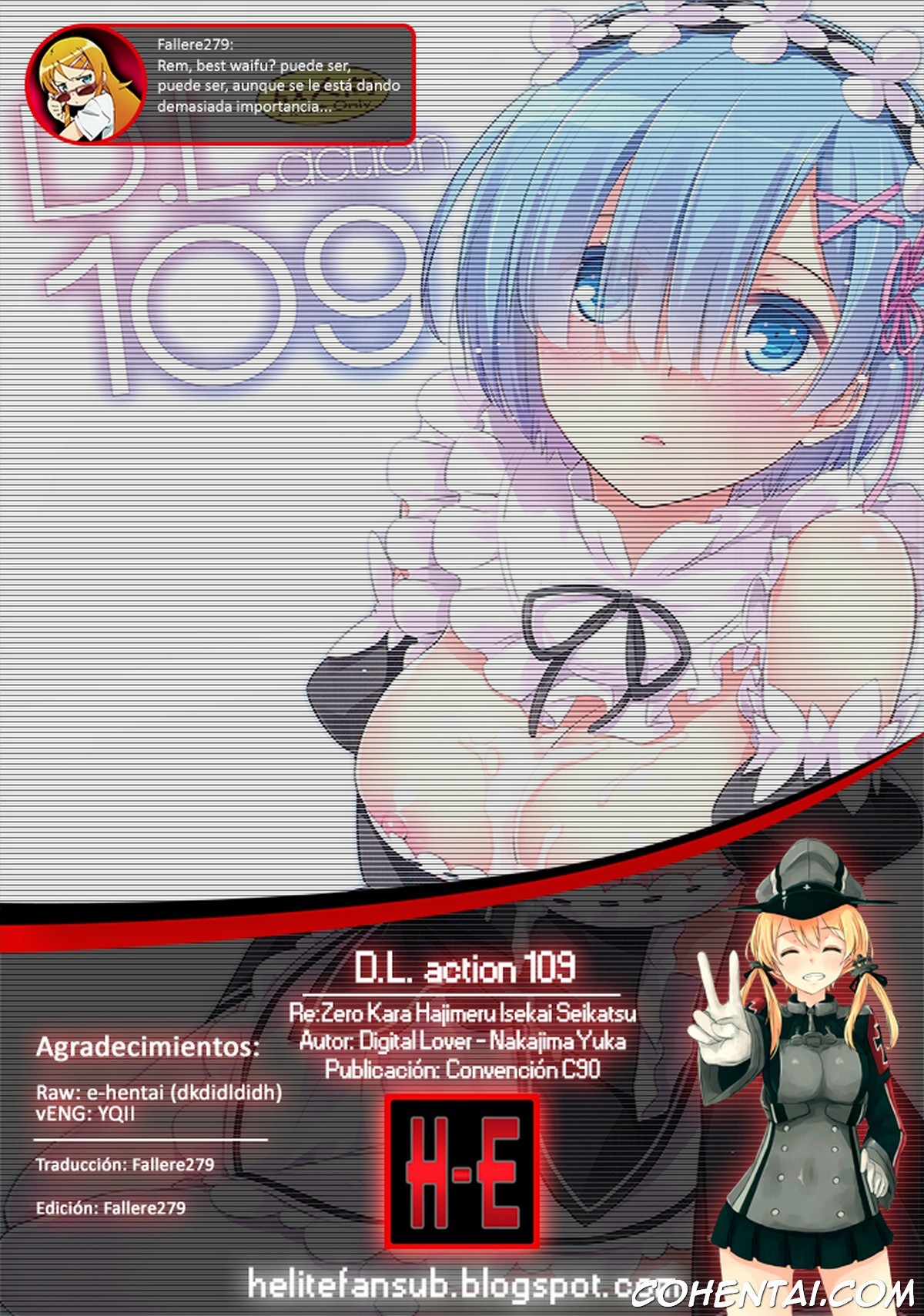 D.L. action 109 (Re:Zero Kara Hajimeru Isekai Seikatsu) xxx comics manga porno doujin hentai español sexo 