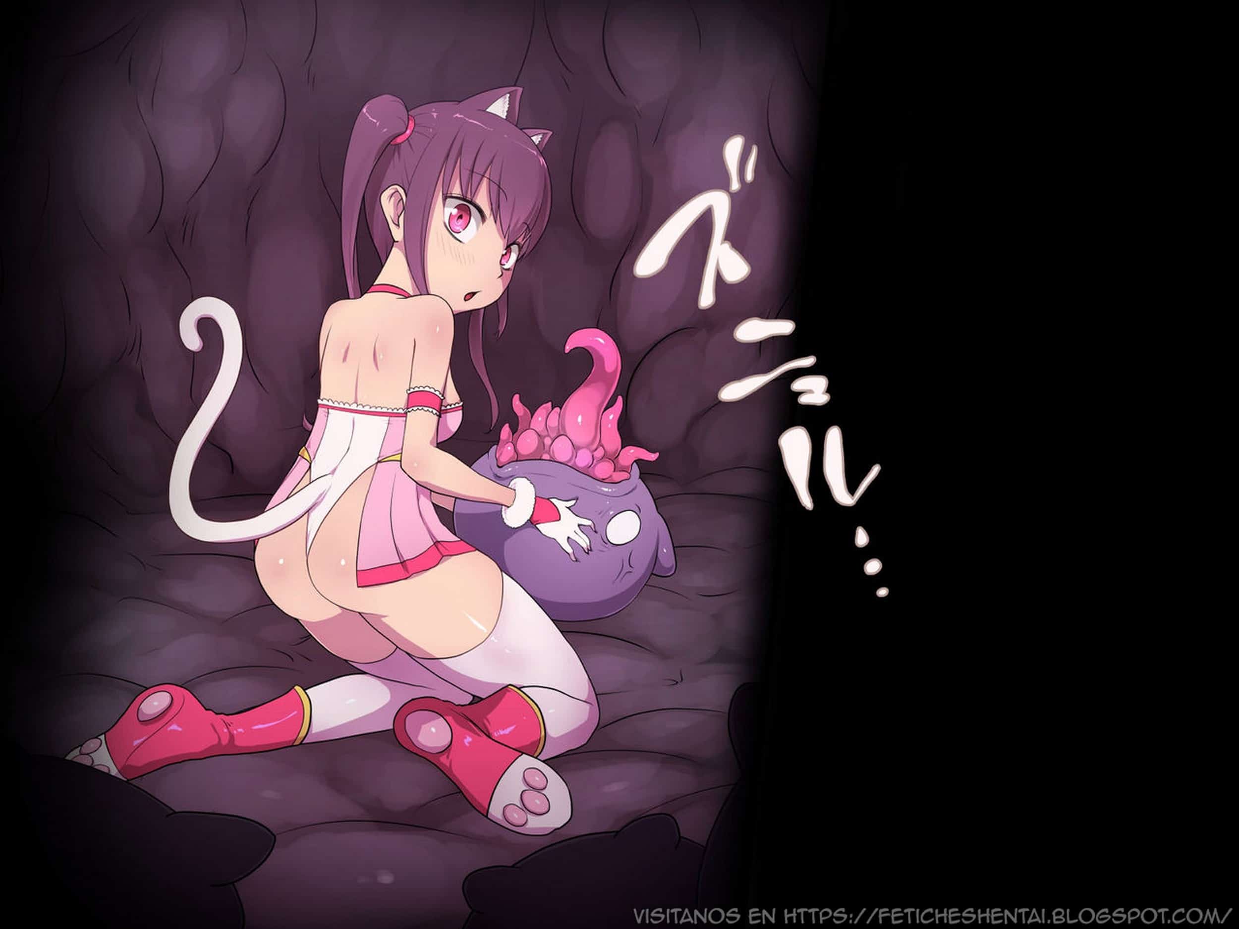 [Numeko] Mia, Magical Girl with Cat Ears vs Monsters with Tentacles - 2