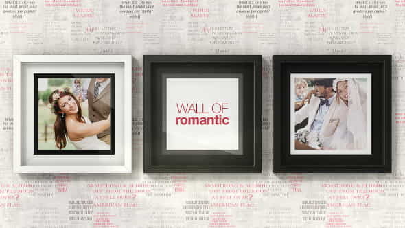 Romantic Photo Wall Gallery - VideoHive 15487903