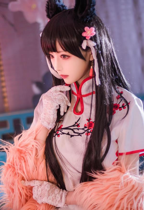 高颜值coser Shika小鹿鹿-爱宕旗袍(28)