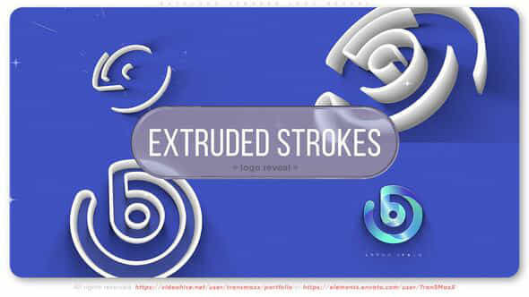 Extruded Strokes Logo Reveal - VideoHive 53320655