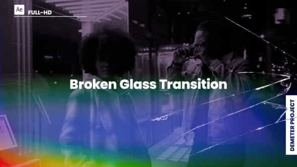 Broken Glass Transition - VideoHive 39847905