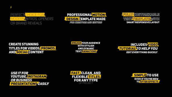 Modern Text Animation Ae - VideoHive 58276157