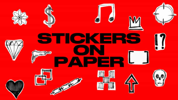 Stickers On Paper - VideoHive 50850271