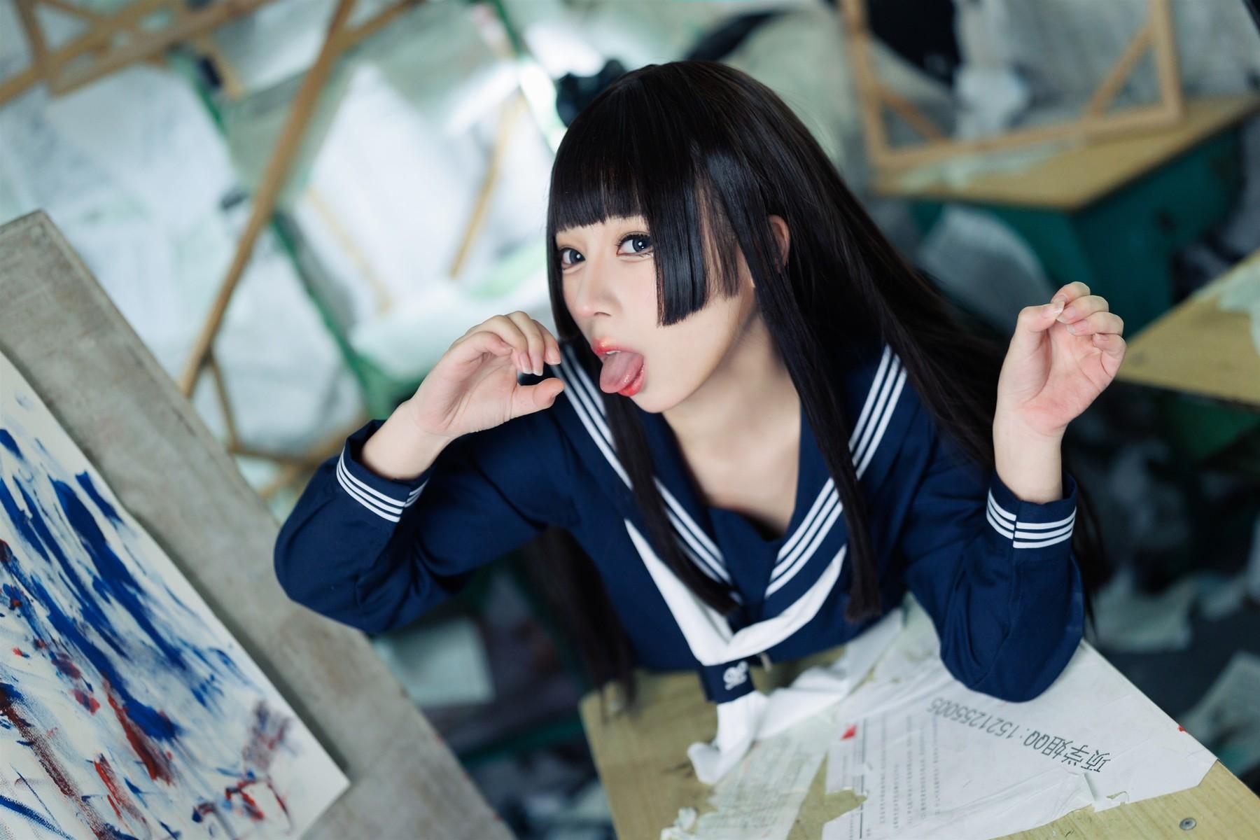 Cosplay 胡桃猫Kurumineko 反差学妹 Set.02(13)