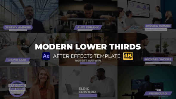 Modern Lower Thirds - VideoHive 44590851