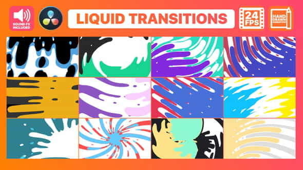 Liquid Transitions Pack | DaVinci - VideoHive 34055844