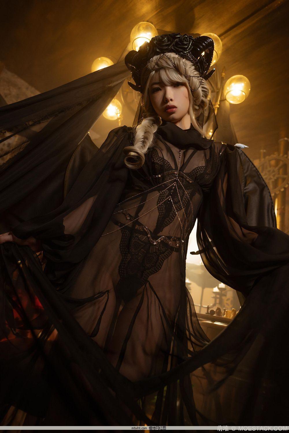 微博红人Coser2.5次元写真@雯妹 NO.019 魅魔本 gothic devil[16P](9)