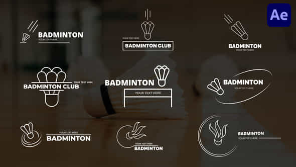 Badminton Titles - VideoHive 40345406