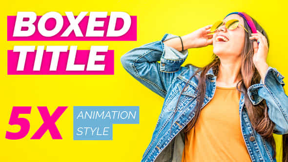 Boxed Titles - VideoHive 47558164
