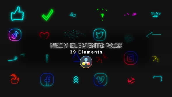 Neon Elements Pack - VideoHive 34319754