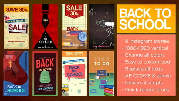 Back To School Stories - VideoHive 33427455