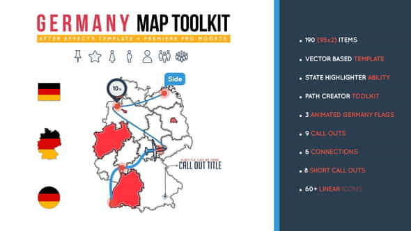 Germany Map Toolkit - VideoHive 26473731