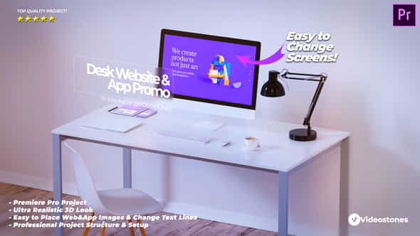 Desk Website Promo - VideoHive 34109016