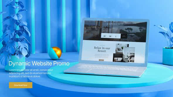 Dynamic Website Promo 3D Mogrt - VideoHive 49001990