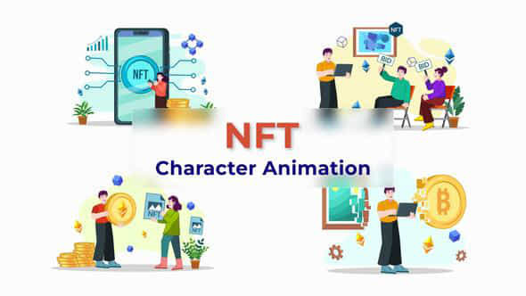 Bitcoin NFT Character - VideoHive 39798032