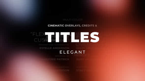 Cinematic Titles And Credits 2 - VideoHive 52950448