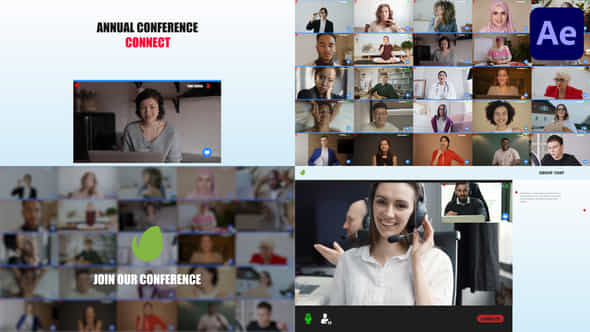 Video Conference Multiscreen - VideoHive 45527366