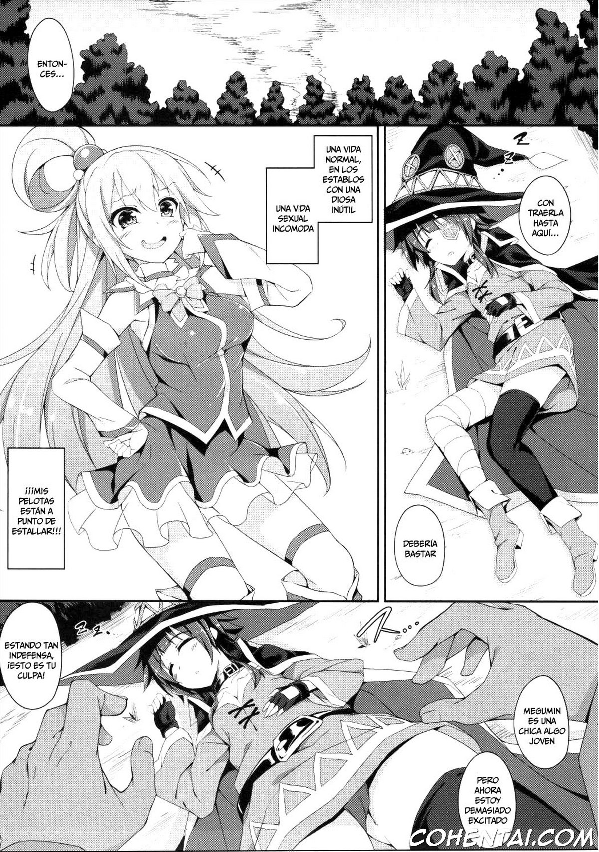 Megumin no Bakuretsu Mahou After (Kono Subarashii Sekai ni Syukufuku o!) xxx comics manga porno doujin hentai español sexo 