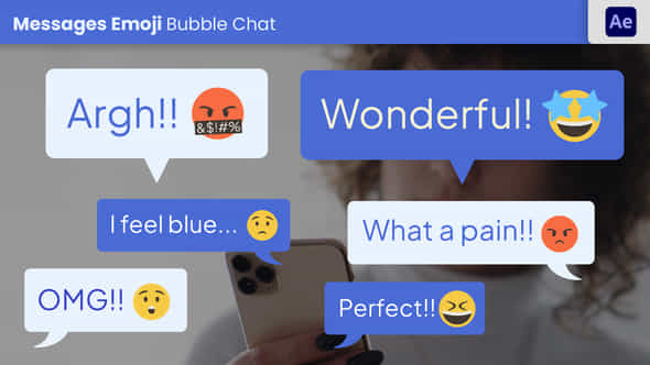 Messages Emoji Bubble Chat - VideoHive 57272857