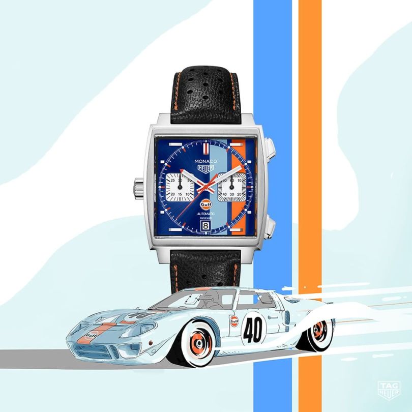 TAG Heuer's new Monaco Gulf Special  Edition 50th Anniversary N5SwtCGM_o