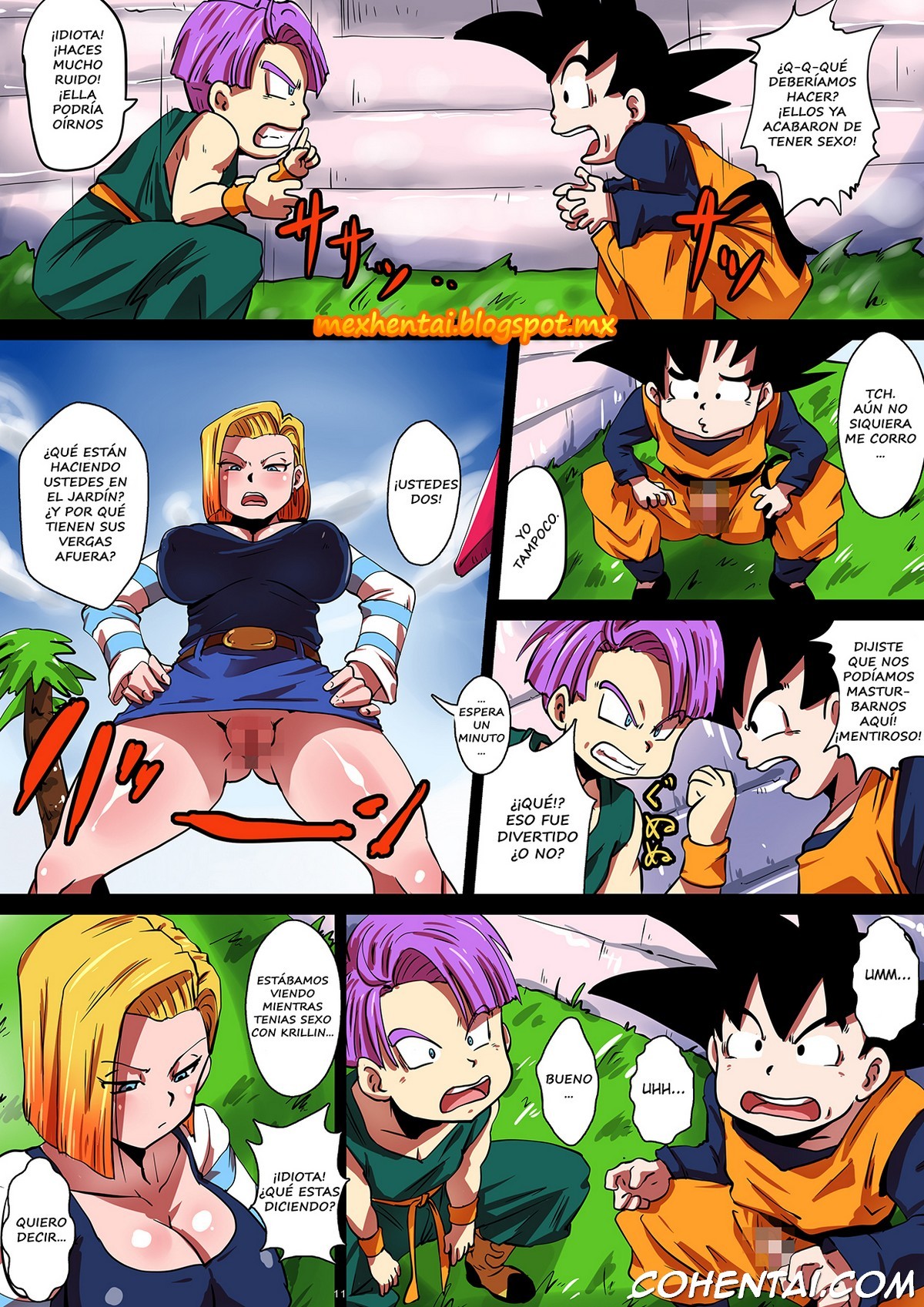 SHOTACON HOLE Shinkon Hitozuma 18-gou no Tsukinai Seiyoku (Dragon Ball Z) xxx comics manga porno doujin hentai español sexo 