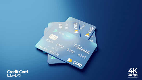 Credit Card Mockup - VideoHive 57116520