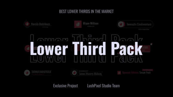 Professional Logo Lower Thirds Set Mogrt - VideoHive 53366398