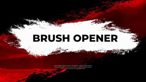 Brush Opener - VideoHive 30204555