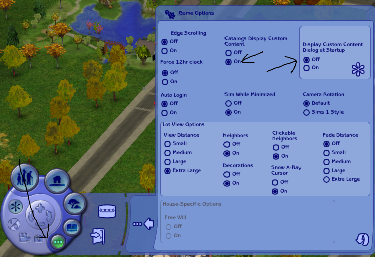 screenshot of TS2 in-game options