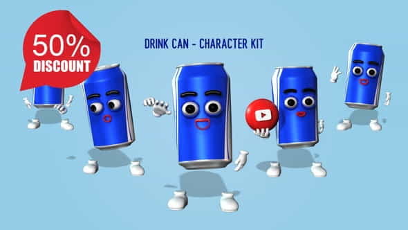 Drink Can - Character Kit - VideoHive 27082461