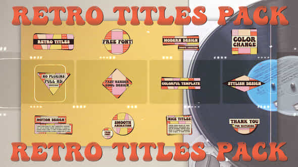 Retro Titles Pack - VideoHive 43118215
