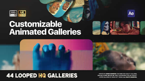 Animated Galleries Carousel Sliders - VideoHive 56813492