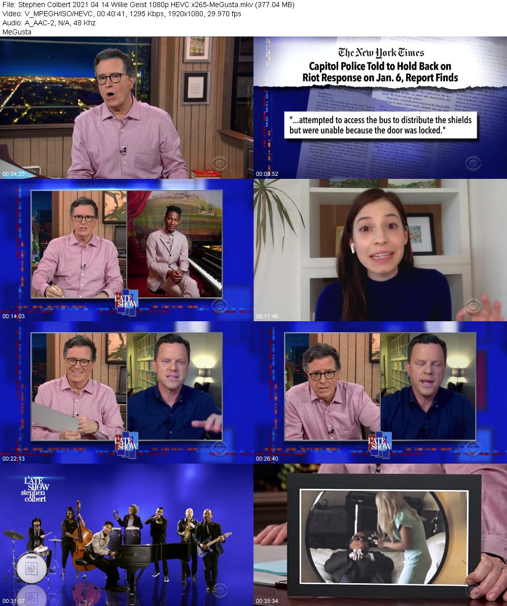 Stephen Colbert 2021 04 14 Willie Geist 1080p HEVC x265